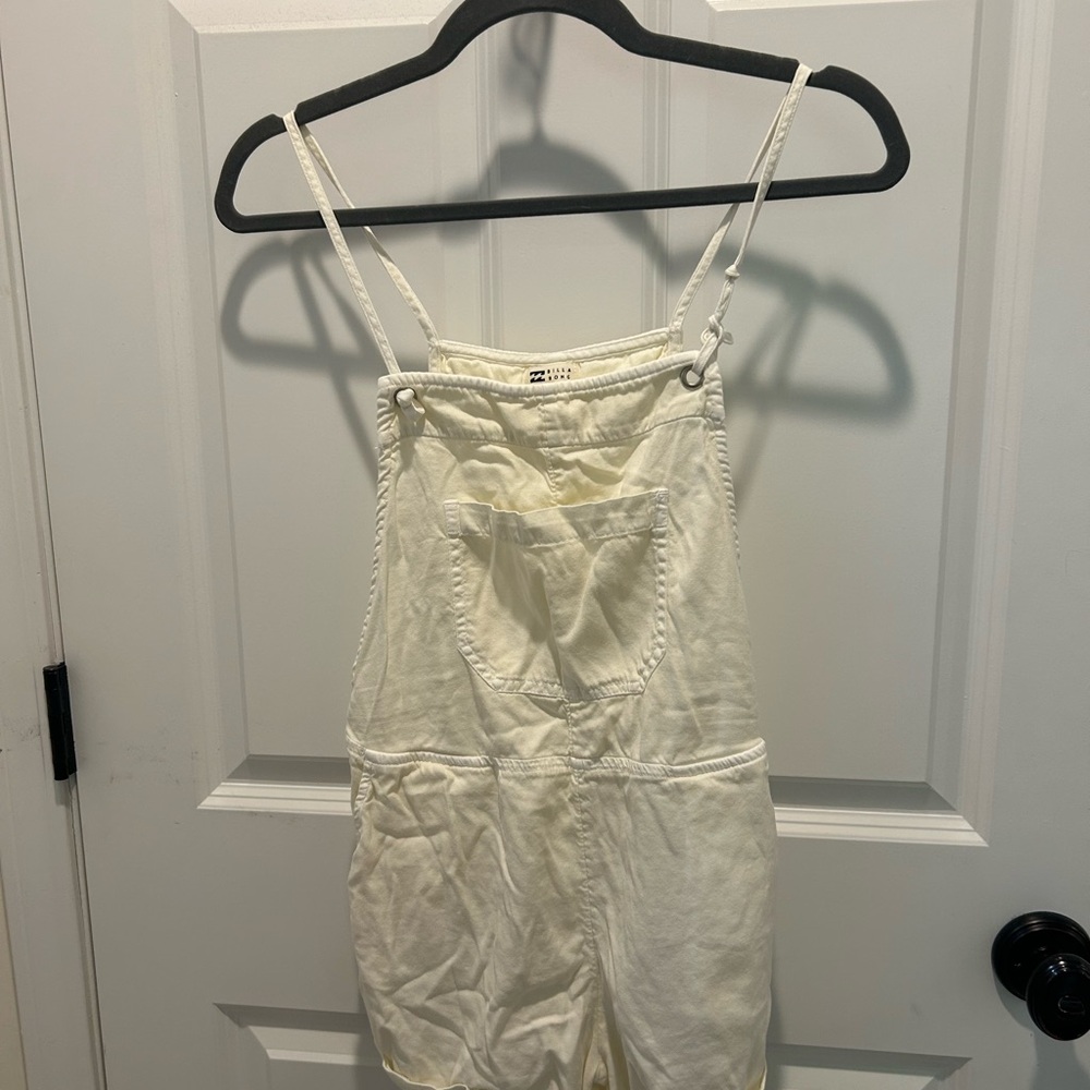 Billabong Cream Overalls with Pocket